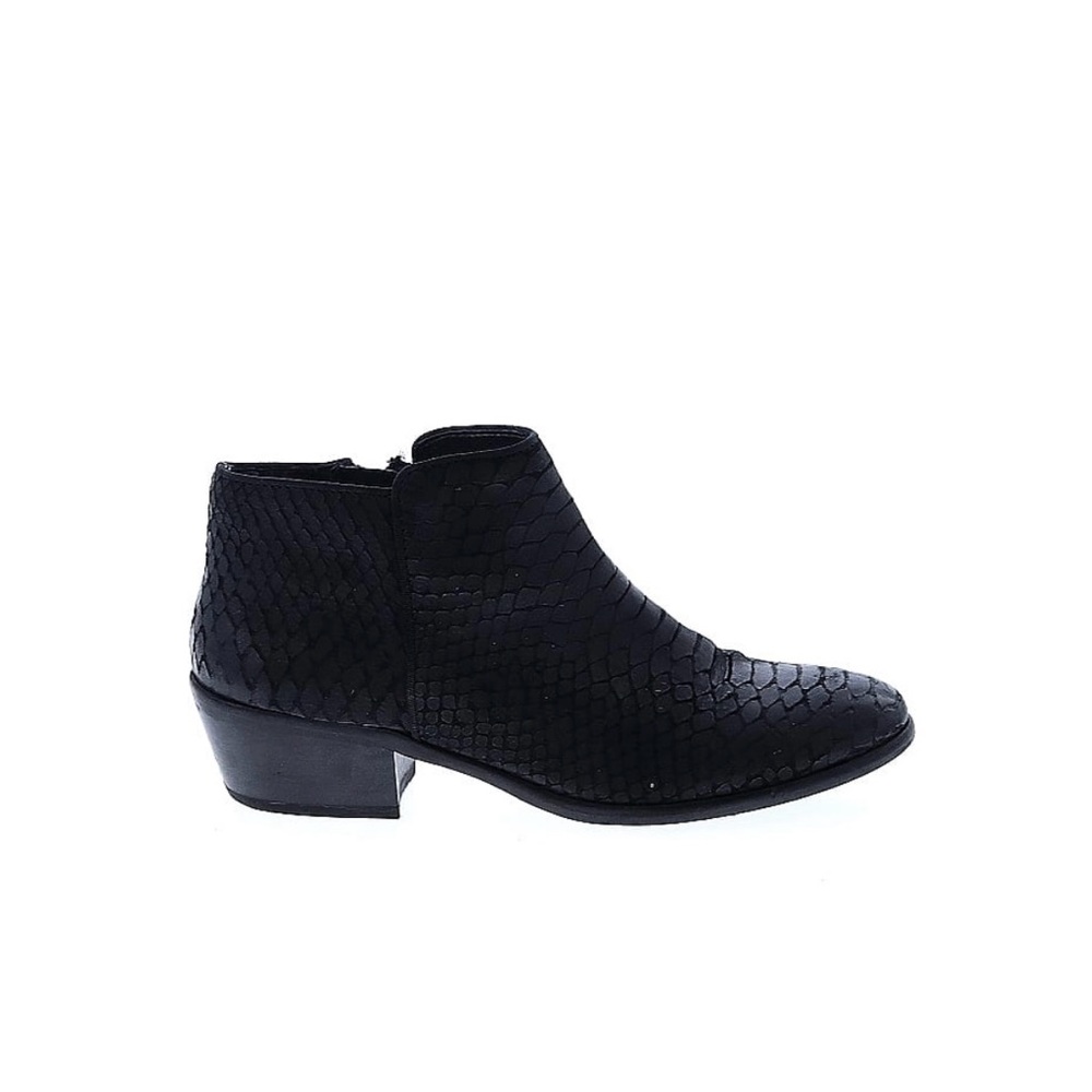 Sam Edelman Black Textured Ankle Booties